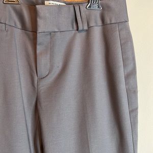 Banana Republic Jackson Fit Cotton Blend Gray Trouser Pants